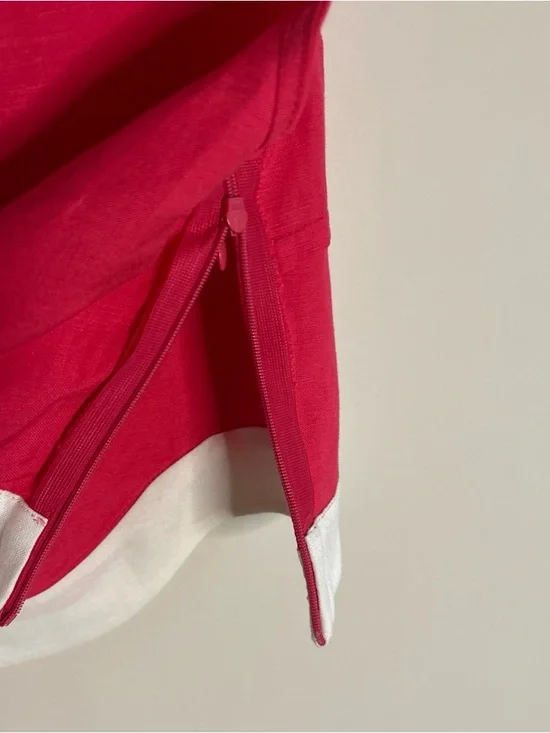 Red Sleeveless Crop Tank Top with White Trim - Women's - Picture 11 of 13